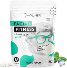 Jawliner Fitness Chewing Gum mint علكة جولاينر لتقوية عضلات الفك بنكهة النعنع